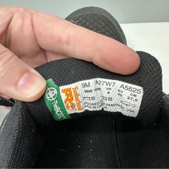 Timberland Pro anti-fatigue steel toe work boots shoes men's 9. - Picture 9 of 10